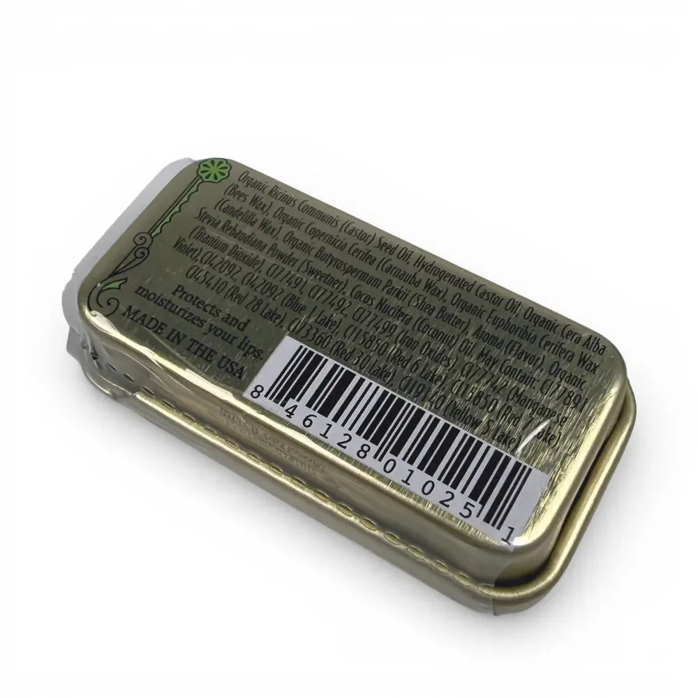 Tinte Cosmetics GREEN APPLE Lip Licking Lip Balm Vintage Moisturizing Slider Tin